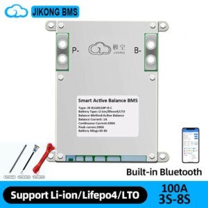 JK-B1A8S10P 4s-8S BMS для акумуляторів LiFePO4, Li-ion, LTO