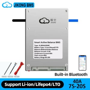 JK-BD4A20S4P 8S-20S Active BMS 40А для акумуляторів LiFePO4, Li-ion, LTO